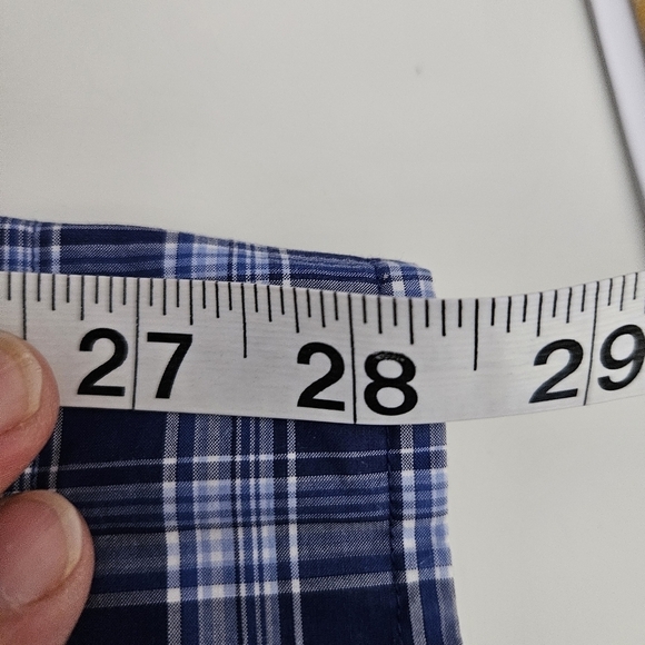 Ralph Lauren Mens Button Down Navy Plaid Shirt Sz 3XLT - Picture 10 of 11